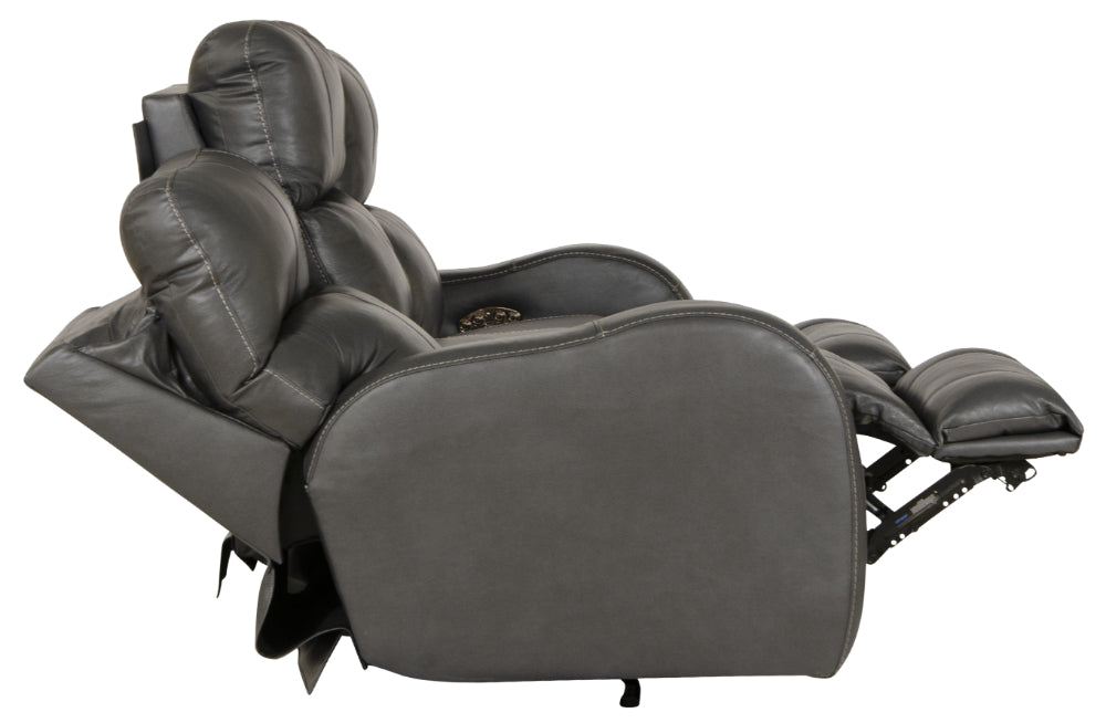 Catnapper - Angelo 3 Piece Power Reclining Living Room Set in Gunmetal - 64461-462-460-GUNMETAL