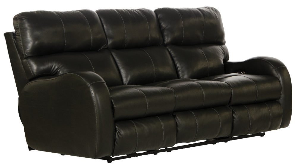 Catnapper - Angelo 2 Piece Power Reclining Sofa Set in Black - 64461-462-BLACK - GreatFurnitureDeal