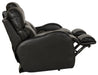 Catnapper - Angelo Power Headrest Power Lay Flat Reclining Sofa in Black - 64461-BLACK - GreatFurnitureDeal