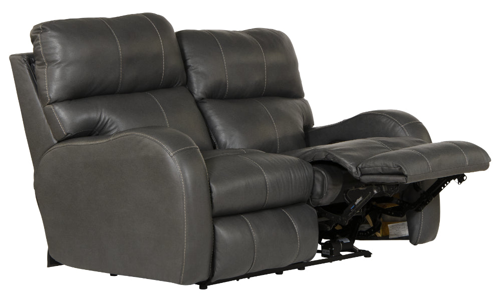 Catnapper - Angelo 3 Piece Power Reclining Living Room Set in Gunmetal - 64461-462-460-GUNMETAL