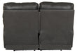 Catnapper - Angelo Power Headrest Power Lay Flat Reclining Loveseat in Gunmetal - 64572-GUNMETAL - GreatFurnitureDeal