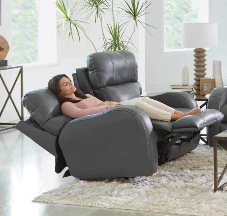 Catnapper - Angelo 3 Piece Power Reclining Living Room Set in Gunmetal - 64461-462-460-GUNMETAL