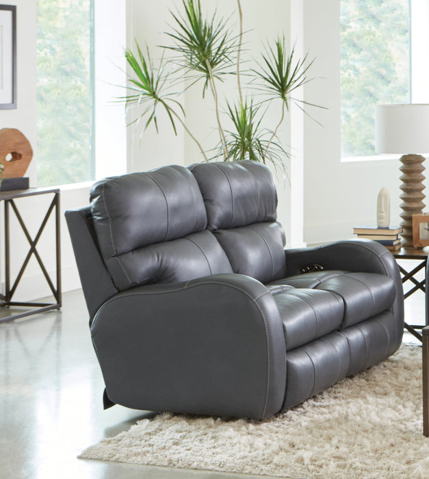 Catnapper - Angelo 3 Piece Power Reclining Living Room Set in Gunmetal - 64461-462-460-GUNMETAL