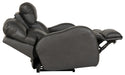 Catnapper - Angelo Power Headrest Power Lay Flat Reclining Loveseat in Gunmetal - 64572-GUNMETAL - GreatFurnitureDeal