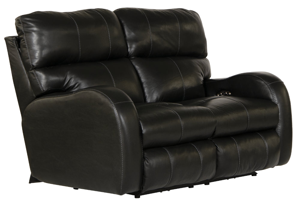Catnapper - Angelo 2 Piece Power Reclining Sofa Set in Black - 64461-462-BLACK - GreatFurnitureDeal