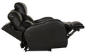 Catnapper - Angelo Power Headrest Power Lay Flat Reclining Loveseat in Black - 64462-BLACK - GreatFurnitureDeal