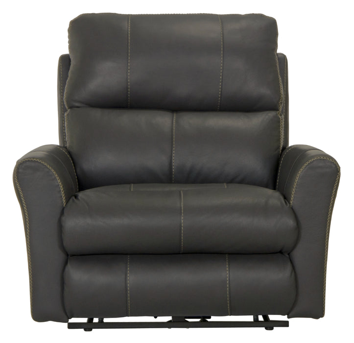 Catnapper - Fredda Power Headrest Power Lay Flat Recliner w/Zero Gravity in Anthracite - 64480-7-ANTHRACITE - GreatFurnitureDeal