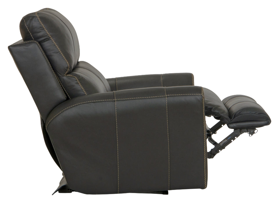 Catnapper - Fredda Power Headrest Power Lay Flat Recliner w/Zero Gravity in Anthracite - 64480-7-ANTHRACITE - GreatFurnitureDeal