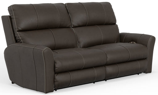 Catnapper - Fredda Power Headrest Power Lay Flat Reclining Sofa w/Zero Gravity in Coffee - 64481-COFFEE - GreatFurnitureDeal