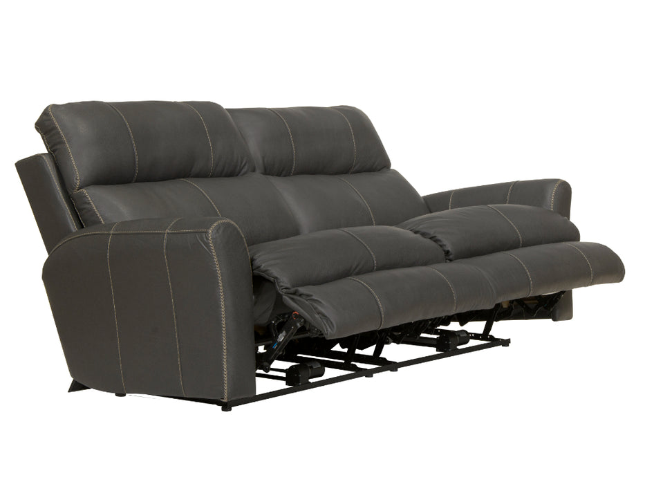 Catnapper - Fredda Power Headrest Power Lay Flat Reclining Sofa w/Zero Gravity in Anthracite - 64481-ANTHRACITE - GreatFurnitureDeal