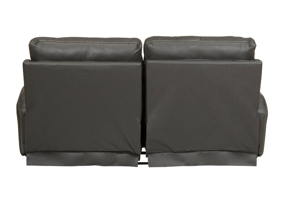 Catnapper - Fredda Power Headrest Power Lay Flat Reclining Sofa w/Zero Gravity in Anthracite - 64481-ANTHRACITE - GreatFurnitureDeal