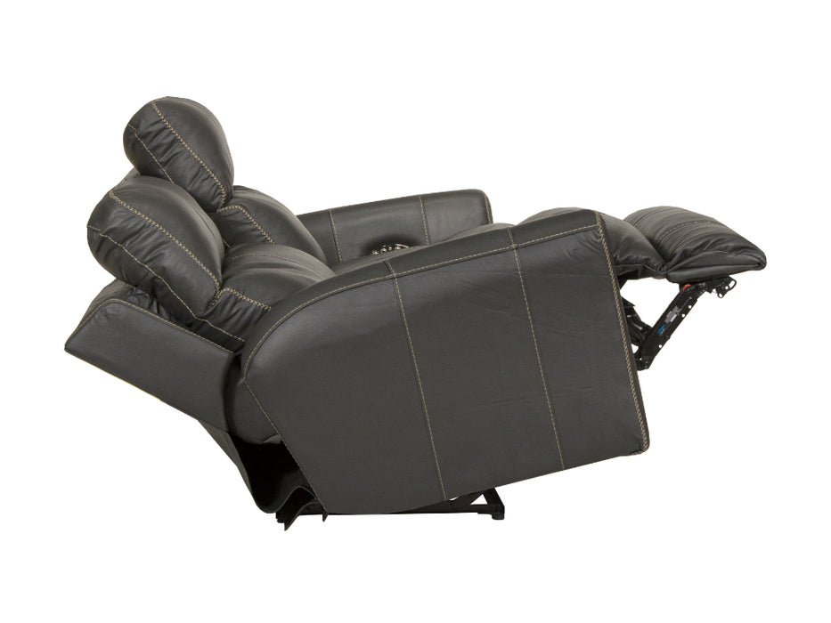 Catnapper - Fredda Power Headrest Power Lay Flat Reclining Sofa w/Zero Gravity in Anthracite - 64481-ANTHRACITE - GreatFurnitureDeal