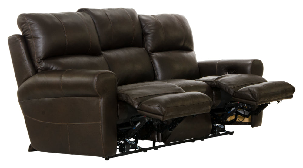 Catnapper - Torretta 3 Piece Power Lay Flat Reclining Living Room Set in Chocolate - 64571-72-70-CHOCOLATE