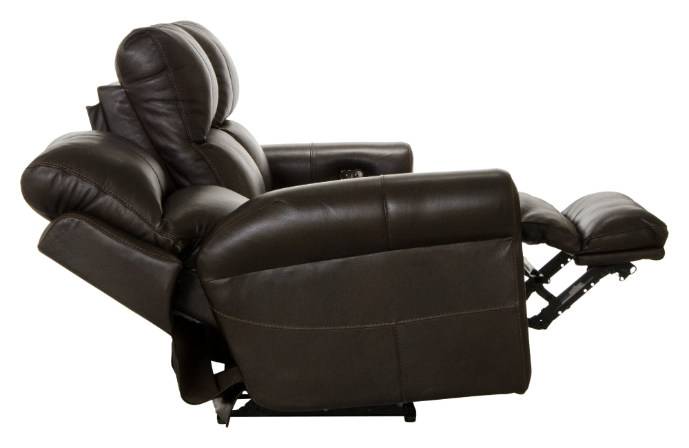 Catnapper - Torretta 3 Piece Power Lay Flat Reclining Living Room Set in Chocolate - 64571-72-70-CHOCOLATE