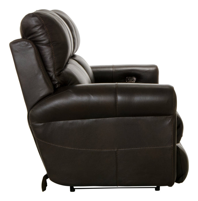 Catnapper - Torretta Power Lay Flat Reclining Sofa in Chocolate - 64571-CHOCOLATE - GreatFurnitureDeal