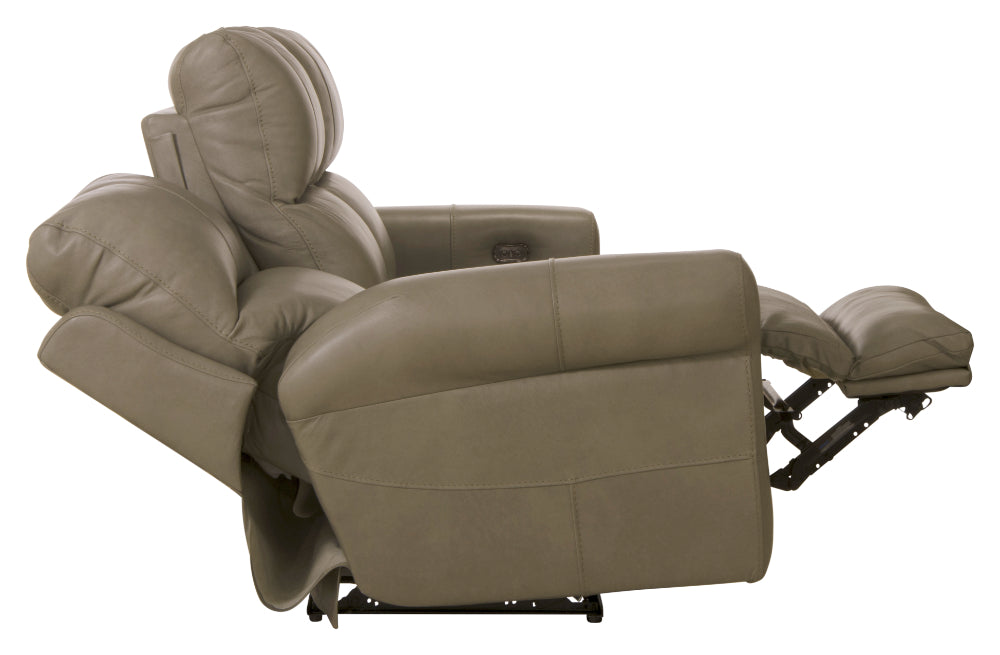 Catnapper - Torretta 3 Piece Power Lay Flat Reclining Living Room Set in Putty - 64571-72-70-PUTTY