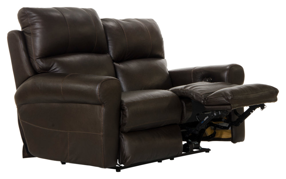 Catnapper - Torretta 2 Piece Power Lay Flat Reclining Sofa Set in Chocolate - 64571-72-CHOCOLATE