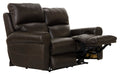 Catnapper - Torretta Power Lay Flat Reclining Loveseat in Chocolate - 64572-CHOCOLATE - GreatFurnitureDeal