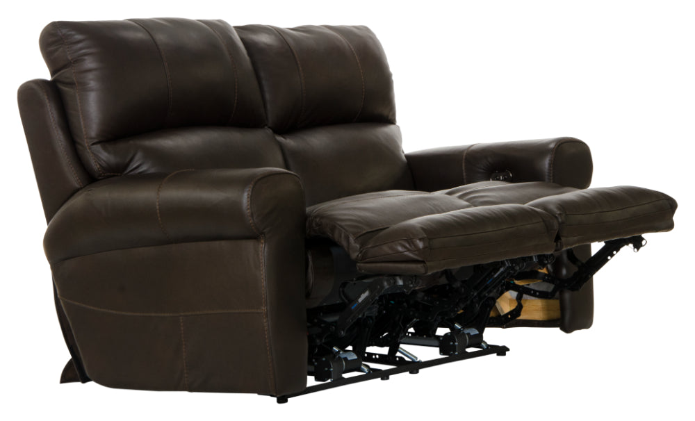 Catnapper - Torretta Power Lay Flat Reclining Loveseat in Chocolate - 64572-CHOCOLATE - GreatFurnitureDeal