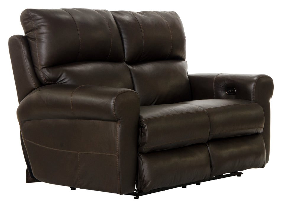 Catnapper - Torretta 3 Piece Power Lay Flat Reclining Living Room Set in Chocolate - 64571-72-70-CHOCOLATE