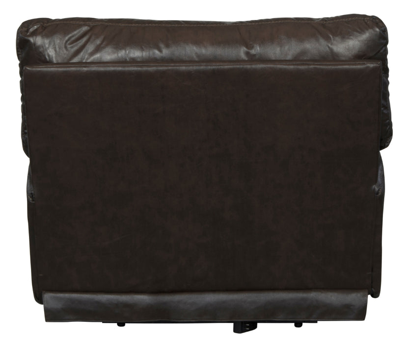 Catnapper - Wembley Power Headrest Power Lumbar Power Leather Recliner in Chocolate - 764580-7-CHOCOLATE-MTO - GreatFurnitureDeal