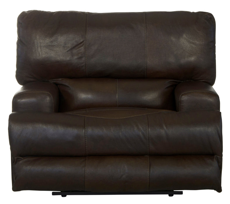 Catnapper - Wembley Power Headrest Power Lay Flat Recliner in Chocolate - 645807-CHO-P - GreatFurnitureDeal