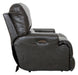 Catnapper - Wembley Power Headrest Power Lumbar Power Leather Recliner in Steel - 764580-7-STEEL-MTO - GreatFurnitureDeal