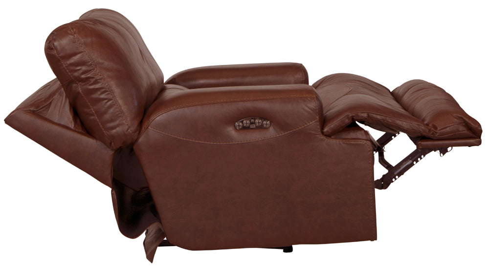 Catnapper - Wembley 2 Piece Power Lay Flat Reclining Sofa Set in Walnut - 64581-WAL-P-2SET