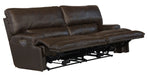 Catnapper - Wembley Power Headrest Power Lumbar Power Reclining Leather Sofa in Chocolate - 764581-CHOCOLATE-MTO - GreatFurnitureDeal