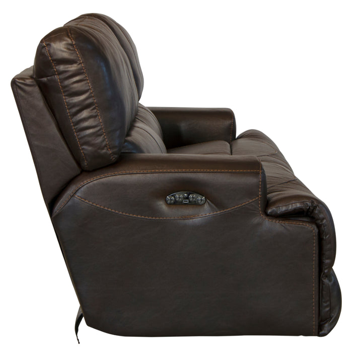 Catnapper - Wembley 3 Piece Power Lay Flat Reclining Living Room Set in Chocolate - 64581-CHO-P-3SET