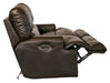 Catnapper - Wembley Power Headrest Power Lumbar Power Reclining Leather Sofa in Steel - 764581-STEEL-MTO - GreatFurnitureDeal