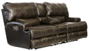 Catnapper - Wembley 2 Piece Lay Flat Reclining Sofa Set in Steel - 4581-STEEL-2SET - GreatFurnitureDeal
