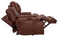 Catnapper - Wembley 2 Piece Power Lay Flat Reclining Sofa Set in Walnut - 64581-WAL-P-2SET - GreatFurnitureDeal