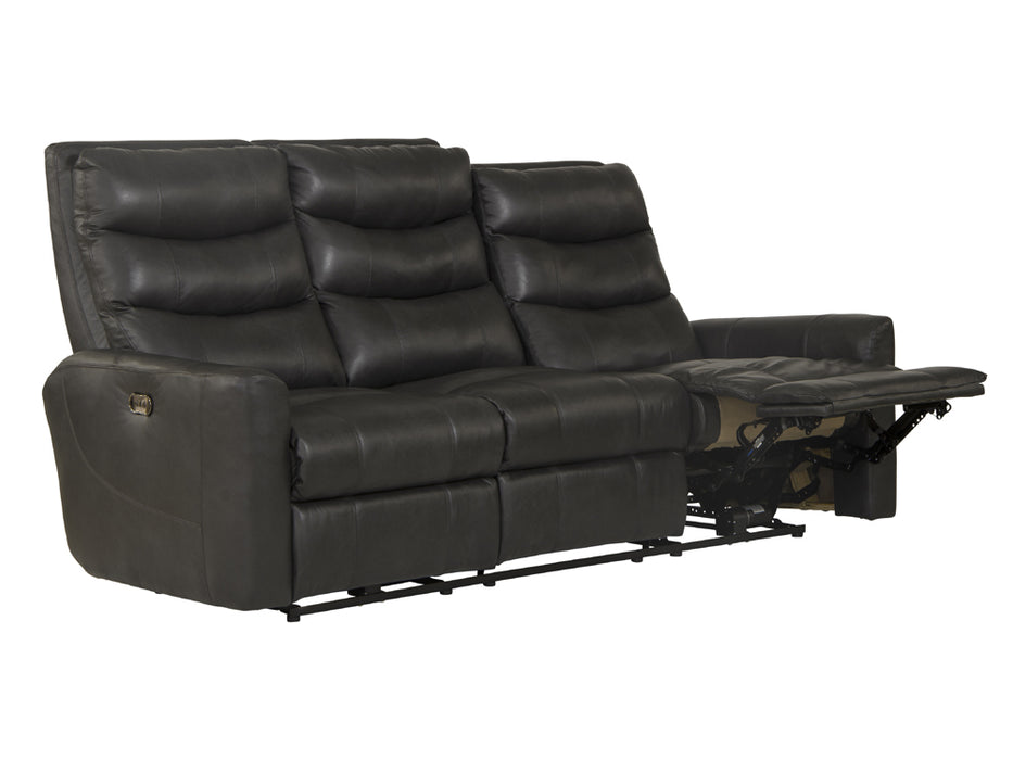 Catnapper - Bosa 2 Piece Power Reclining Sofa Set in Charcoal - 64591-592-CHARCOAL - GreatFurnitureDeal
