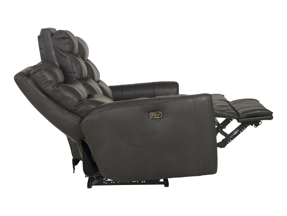 Catnapper - Bosa 3 Piece Power Reclining Living Room Set in Charcoal - 64591-592-590-CHARCOAL - GreatFurnitureDeal