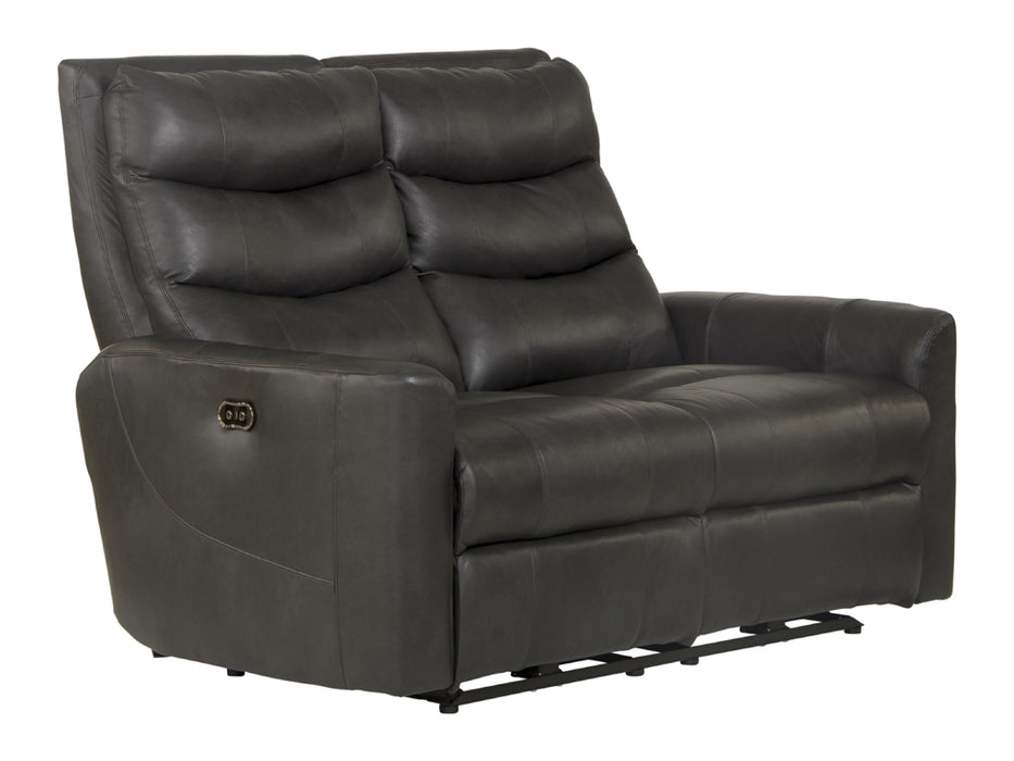 Catnapper - Bosa 3 Piece Power Reclining Living Room Set in Charcoal - 64591-592-590-CHARCOAL