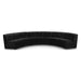 Meridian Furniture - Limitless 157.5" Black Velvet Upholstered 6pc. Sectional - 645Black-6PC - GreatFurnitureDeal