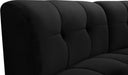 Meridian Furniture - Limitless 177.5" Black Velvet Upholstered 9pc. Sectional - 645Black-9PC - GreatFurnitureDeal