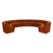 Meridian Furniture - Limitless 177.5" Cognac Velvet Upholstered 12pc. Sectional - 645Cognac-12PC - GreatFurnitureDeal