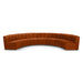 Meridian Furniture - Limitless 169.5" Cognac Velvet Upholstered 7pc. Sectional - 645Cognac-7PC - GreatFurnitureDeal