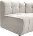 Meridian Furniture - Limitless 177.5" Cream Velvet Upholstered 14pc. Sectional - 645Cream-14PC - GreatFurnitureDeal