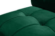 Meridian Furniture - Limitless 177.5" Green Velvet Upholstered 11pc. Sectional - 645Green-11PC - GreatFurnitureDeal