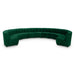 Meridian Furniture - Limitless 177.5" Green Velvet Upholstered 11pc. Sectional - 645Green-11PC - GreatFurnitureDeal