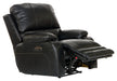 Catnapper - Thornton Power Headrest w-Lumbar Power Lay Flat Recliner in Black - 764762-7-BLACK-MTO - GreatFurnitureDeal