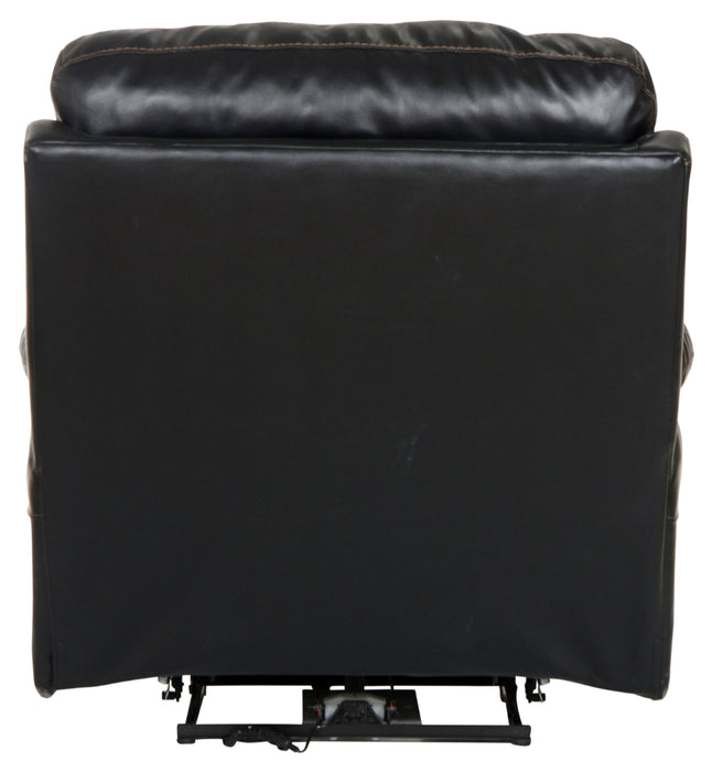 Catnapper - Thornton Power Headrest w-Lumbar Power Lay Flat Recliner in Black - 764762-7-BLACK-MTO - GreatFurnitureDeal