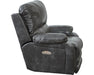 Catnapper - Thornton Power Headrest w-Lumbar Power Lay Flat Recliner in Steel - 764762-7-STEEL-MTO - GreatFurnitureDeal