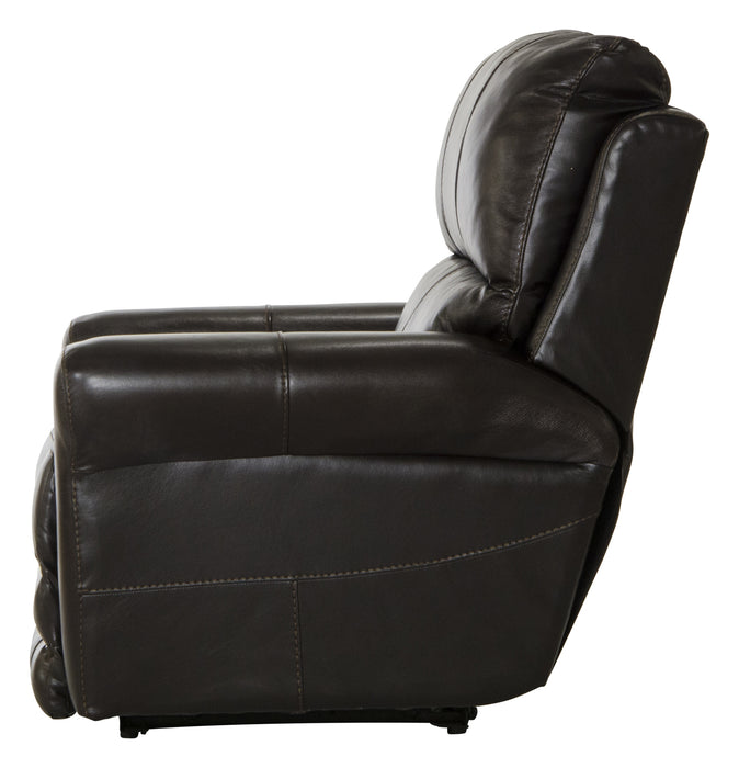 Catnapper - Hoffner Power Lay Flat Recliner in Chocolate - 64766-7Chocolate