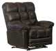 Catnapper - Piazza Top Grain Leather Touch Rocker Recliner with X-tra Comfort Footrest in Chocolate - 47762128309-MTO - GreatFurnitureDeal