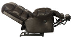 Catnapper - Piazza Top Grain Leather Touch Rocker Recliner with X-tra Comfort Footrest in Chocolate - 47762128309-MTO - GreatFurnitureDeal