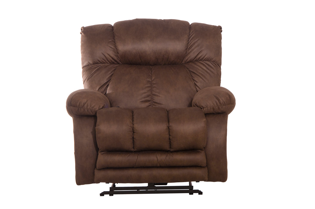 Catnapper Anders Power Lay Flat Recliner with Power Headrest in Dark Chocolate